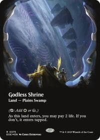 Godless Shrine (Borderless) (Galaxy Foil) from Edge of Eternities