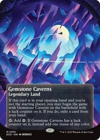 Gemstone Caverns (0061) (Borderless) from Edge of Eternities: Stellar Sights