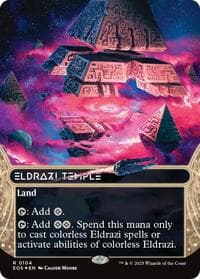 Eldrazi Temple (0104) (Borderless) (Galaxy Foil) from Edge of Eternities: Stellar Sights