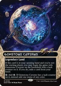 Gemstone Caverns (0106) (Borderless) (Galaxy Foil) from Edge of Eternities: Stellar Sights