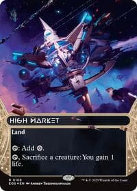 High Market (0108) (Borderless) (Galaxy Foil) from Edge of Eternities: Stellar Sights