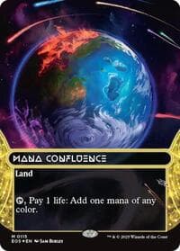 Mana Confluence (0115) (Borderless) (Galaxy Foil) from Edge of Eternities: Stellar Sights