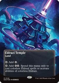 Eldrazi Temple (0149) (Borderless) (Galaxy Foil) from Edge of Eternities: Stellar Sights