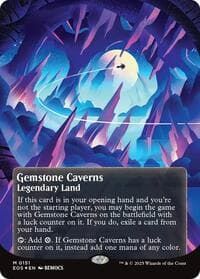 Gemstone Caverns (0151) (Borderless) (Galaxy Foil) from Edge of Eternities: Stellar Sights