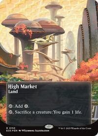High Market (0153) (Borderless) (Galaxy Foil) from Edge of Eternities: Stellar Sights
