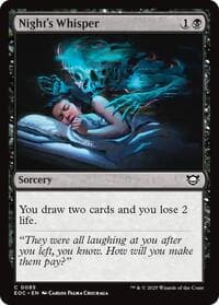 Night's Whisper from Commander: Edge of Eternities