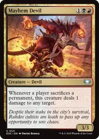 Mayhem Devil from Commander: Edge of Eternities