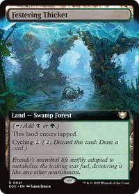 Festering Thicket (Extended Art) from Commander: Edge of Eternities