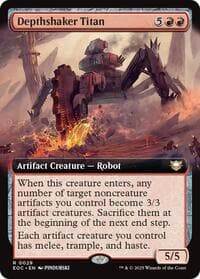 Depthshaker Titan (Extended Art) from Commander: Edge of Eternities