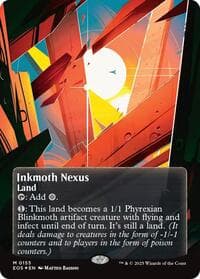 Inkmoth Nexus (0155) (Borderless) (Galaxy Foil) from Edge of Eternities: Stellar Sights