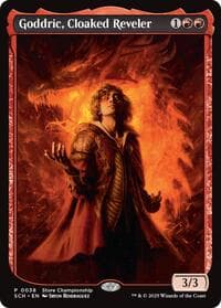Goddric, Cloaked Reveler from Game Day & Store Championship Promos