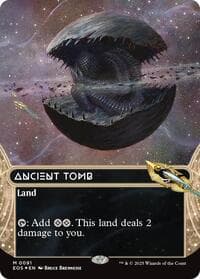Ancient Tomb (0091) (Borderless) (Galaxy Foil) from Edge of Eternities: Stellar Sights