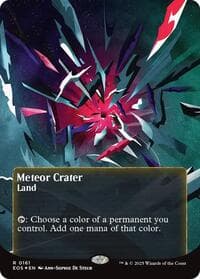 Meteor Crater (0161) (Borderless) (Galaxy Foil) from Edge of Eternities: Stellar Sights