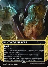 Plaza of Heroes (0123) (Borderless) (Galaxy Foil) from Edge of Eternities: Stellar Sights