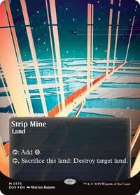 Strip Mine (0175) (Borderless) (Galaxy Foil) from Edge of Eternities: Stellar Sights