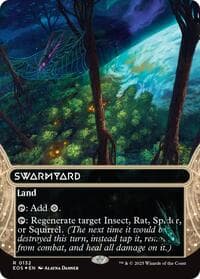 Swarmyard (0132) (Borderless) (Galaxy Foil) from Edge of Eternities: Stellar Sights