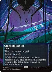 Creeping Tar Pit (0054) (Borderless) from Edge of Eternities: Stellar Sights