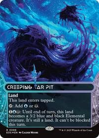 Creeping Tar Pit (0099) (Borderless) (Galaxy Foil) from Edge of Eternities: Stellar Sights