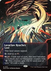 Lavaclaw Reaches (0157) (Borderless) (Galaxy Foil) from Edge of Eternities: Stellar Sights