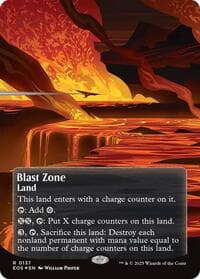 Blast Zone (0137) (Borderless) (Galaxy Foil) from Edge of Eternities: Stellar Sights
