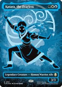 Katara, the Fearless (Borderless) (Neon Ink Foil) from Avatar: The Last Airbender
