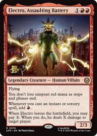Electro, Assaulting Battery from Prerelease Cards