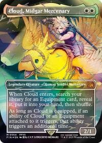 Cloud, Midgar Mercenary (Borderless) (Chocobo Track Foil) from FINAL FANTASY