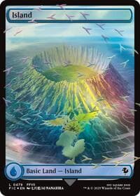 Island (Chocobo Track Foil) from Commander: FINAL FANTASY
