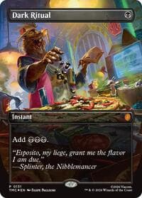 Dark Ritual (Borderless) from Commander: Teenage Mutant Ninja Turtles