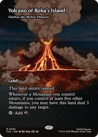 Volcano of Roku's Island - Valakut, the Molten Pinnacle (Borderless) from Avatar: The Last Airbender: Eternal-Legal