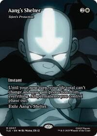 Aang's Shelter - Teferi's Protection (Borderless) from Avatar: The Last Airbender: Eternal-Legal