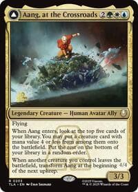 Aang, at the Crossroads from Prerelease Cards