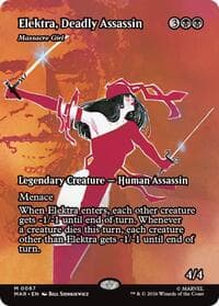 Elektra, Deadly Assassin - Massacre Girl (Borderless) from Marvel Universe Eternal-Legal