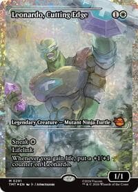 Leonardo, Cutting Edge (Showcase) (Fracture Foil) from Teenage Mutant Ninja Turtles