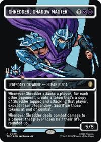 Shredder, Shadow Master (Borderless) (Surge Foil) from Commander: Teenage Mutant Ninja Turtles