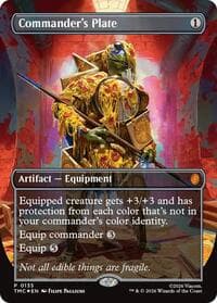 Commander's Plate (Borderless) from Commander: Teenage Mutant Ninja Turtles