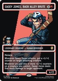 Casey Jones, Back Alley Brute (Borderless) (Surge Foil) from Commander: Teenage Mutant Ninja Turtles