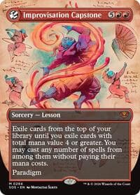 Improvisation Capstone (Borderless) from Secrets of Strixhaven