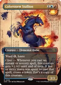 Colorstorm Stallion (Borderless) from Secrets of Strixhaven