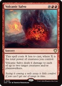 Volcanic Salvo from Commander: Secrets of Strixhaven