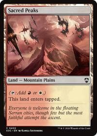 Sacred Peaks from Commander: Secrets of Strixhaven