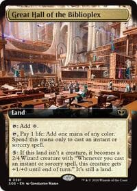 Great Hall of the Biblioplex (Extended Art) from Secrets of Strixhaven