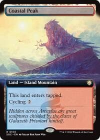 Coastal Peak (Extended Art) from Commander: Secrets of Strixhaven
