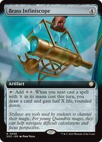 Brass Infiniscope (Extended Art) from Commander: Secrets of Strixhaven