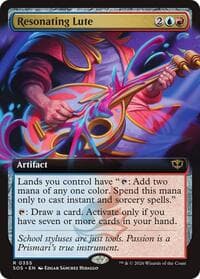 Resonating Lute (Extended Art) from Secrets of Strixhaven