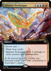 Splatter Technique (Extended Art) from Secrets of Strixhaven
