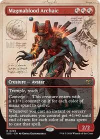 Magmablood Archaic (Borderless) from Secrets of Strixhaven