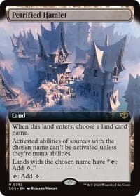 Petrified Hamlet (Extended Art) from Secrets of Strixhaven