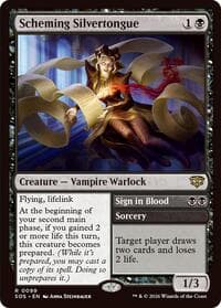 Scheming Silvertongue from Secrets of Strixhaven