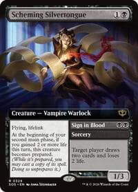 Scheming Silvertongue (Extended Art) from Secrets of Strixhaven